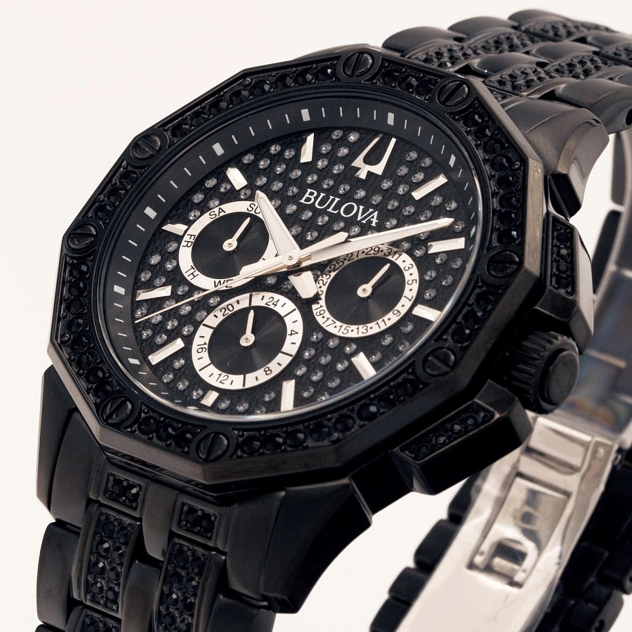 Часы Bulova Octava 98C134 — кварцевые, металл сталь