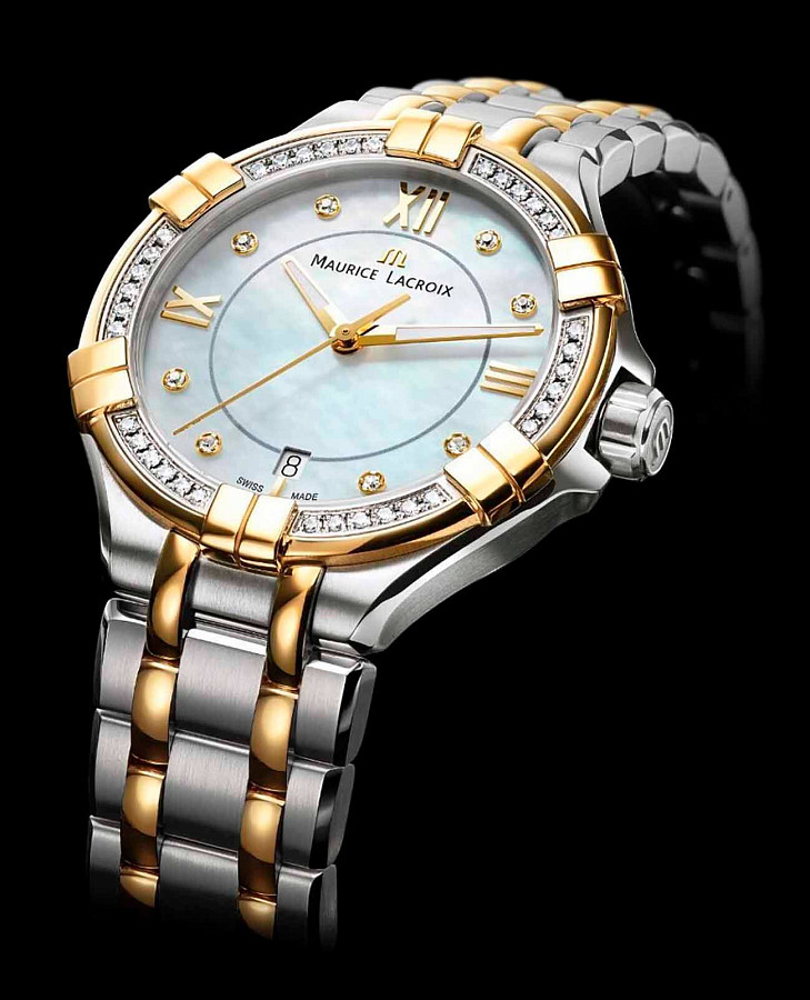 Часы Maurice Lacroix Aikon Date AI1006-DY503-171-1 — сталь c pvd покрытием, женские