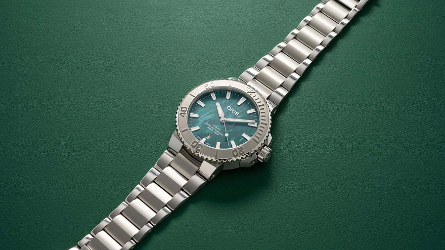 Часы Oris Aquis Oris X Bracenet 01 733 7730 4137-07 8 24 05PEB — нержавеющая сталь, мужские