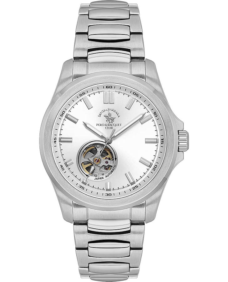 Часы Santa Barbara Polo & Racquet Club Luxury SB.1.10629-1 — мужские, серебристый
