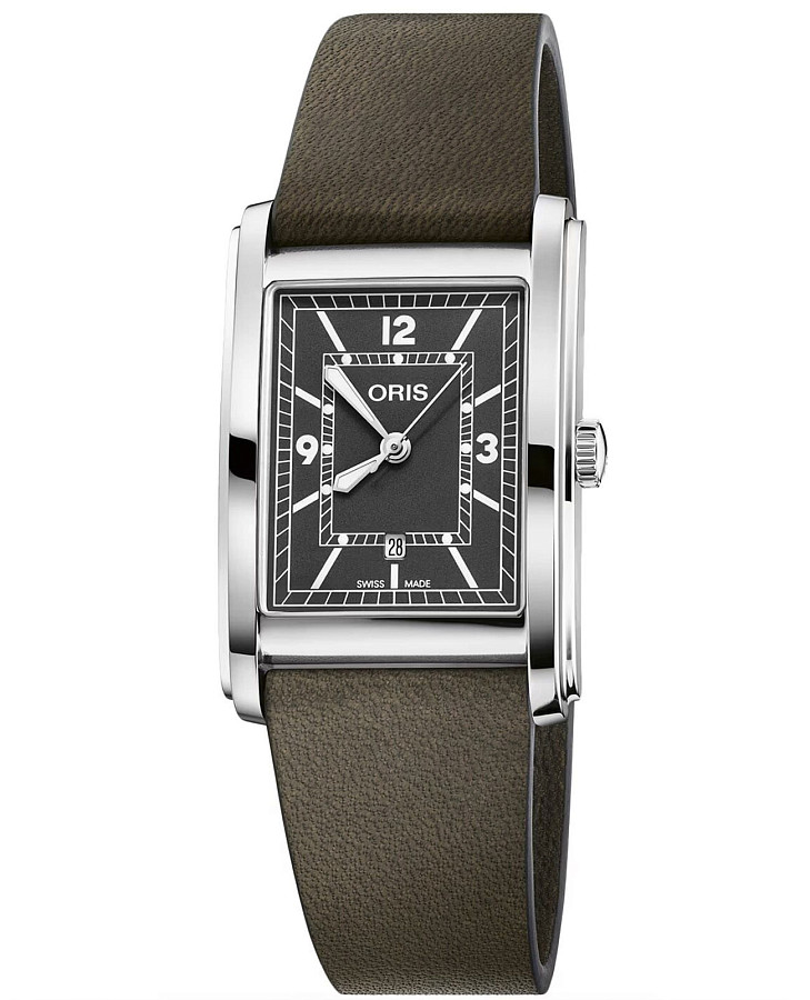 Часы Oris Rectangular 01 561 7783 4063-07 5 19 16 — мужские, черный