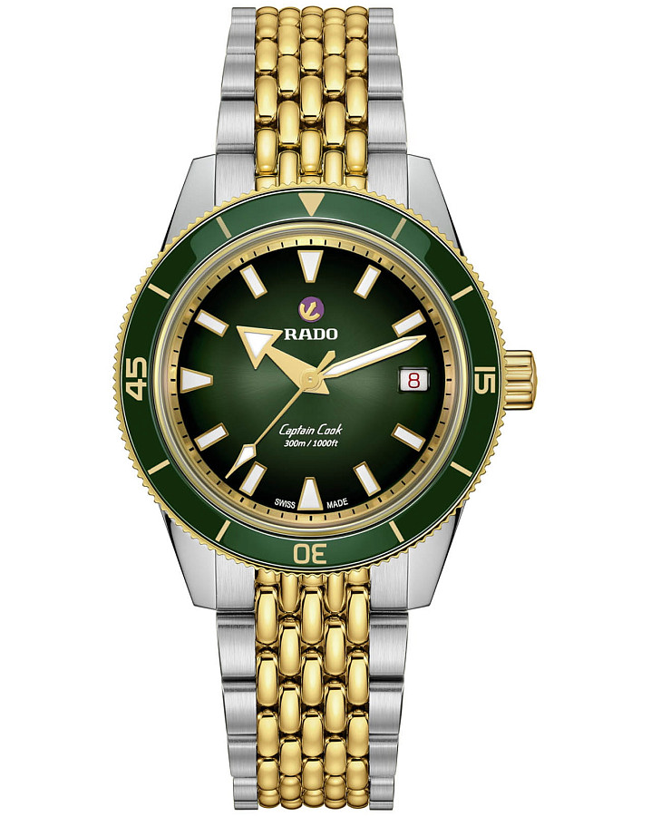 Часы Rado Captain Cook Automatic R32225313 — мужские, зеленый