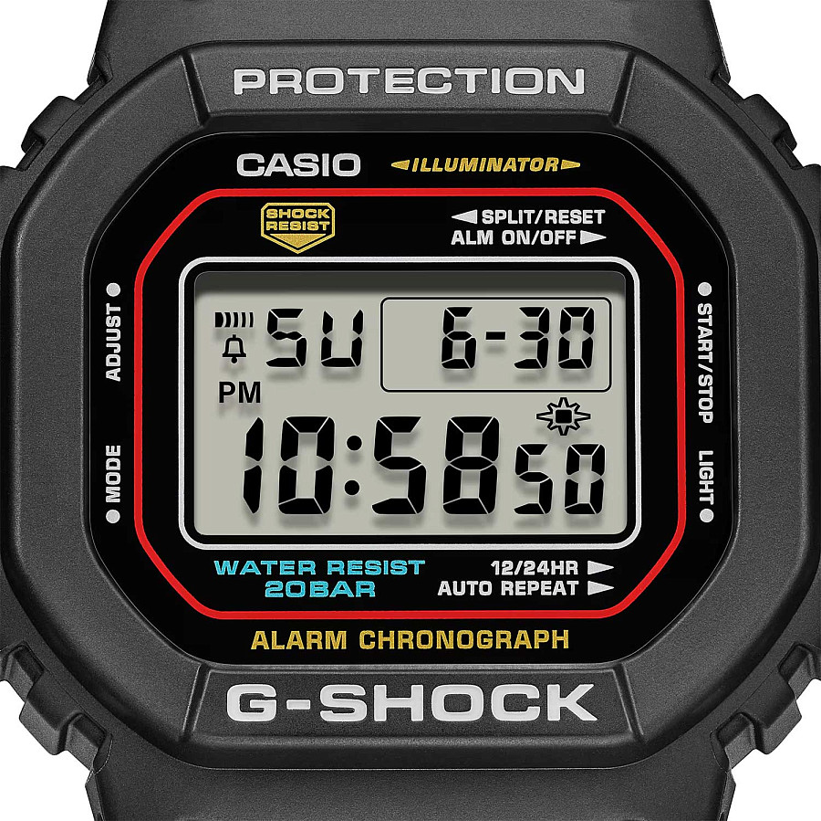 Часы Casio G-Shock DW-5600RL-1 — пластик, мужские