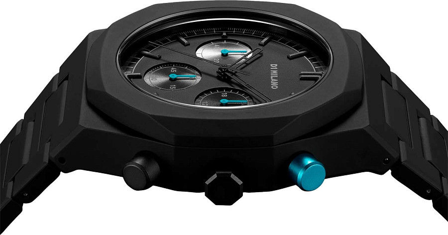 Часы D1 Milano Polychrono PHBJ07 — черный, пластик