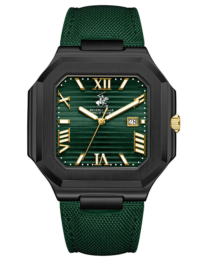 Часы Beverly Hills Polo Club BP3846X.075 — мужские, зеленый