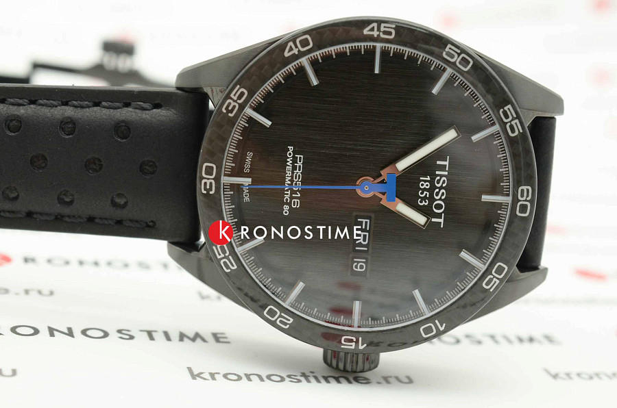 Часы Tissot PRS 516 Powermatic 80 T100.430.36.051.02 — черный, металл сталь