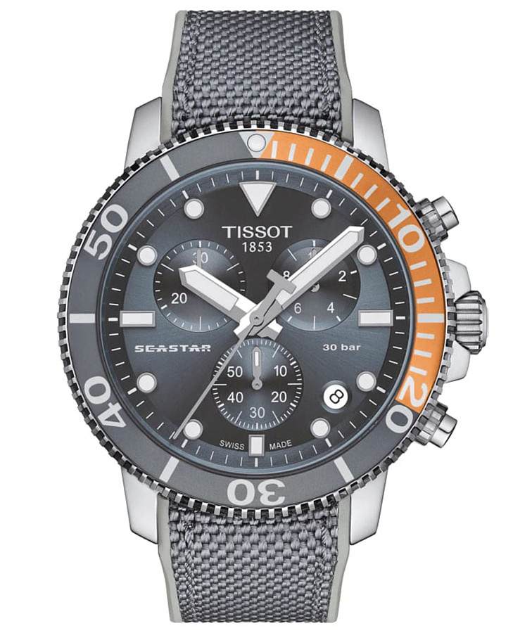 Часы Tissot Seastar 1000 Chronograph T120.417.17.081.01 — мужские, серый