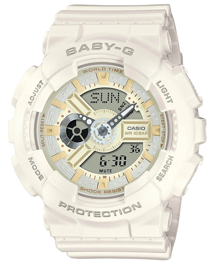 Часы Casio Baby-G BA-110XSW-7A — женские, белый