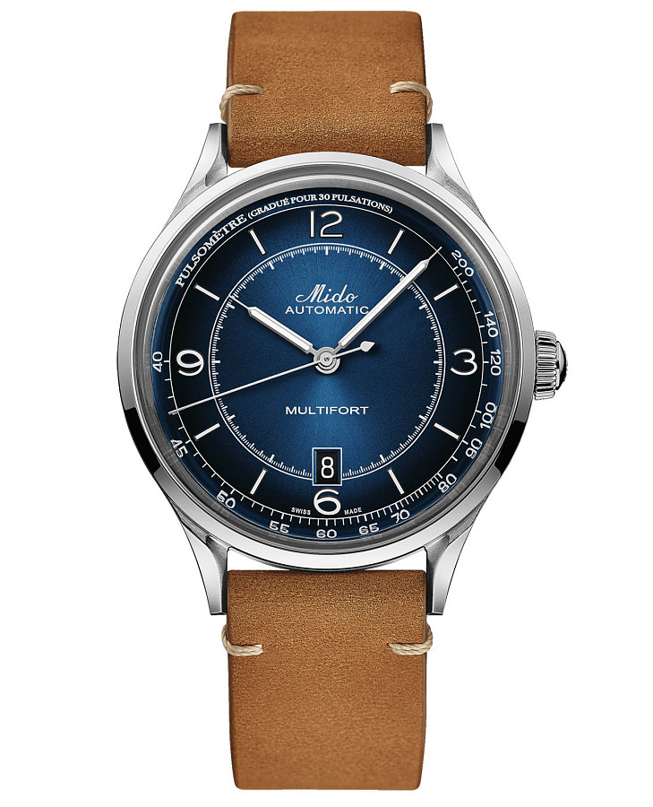 Часы Mido Multifort Patrimony M040.407.16.040.00 — мужские, синий