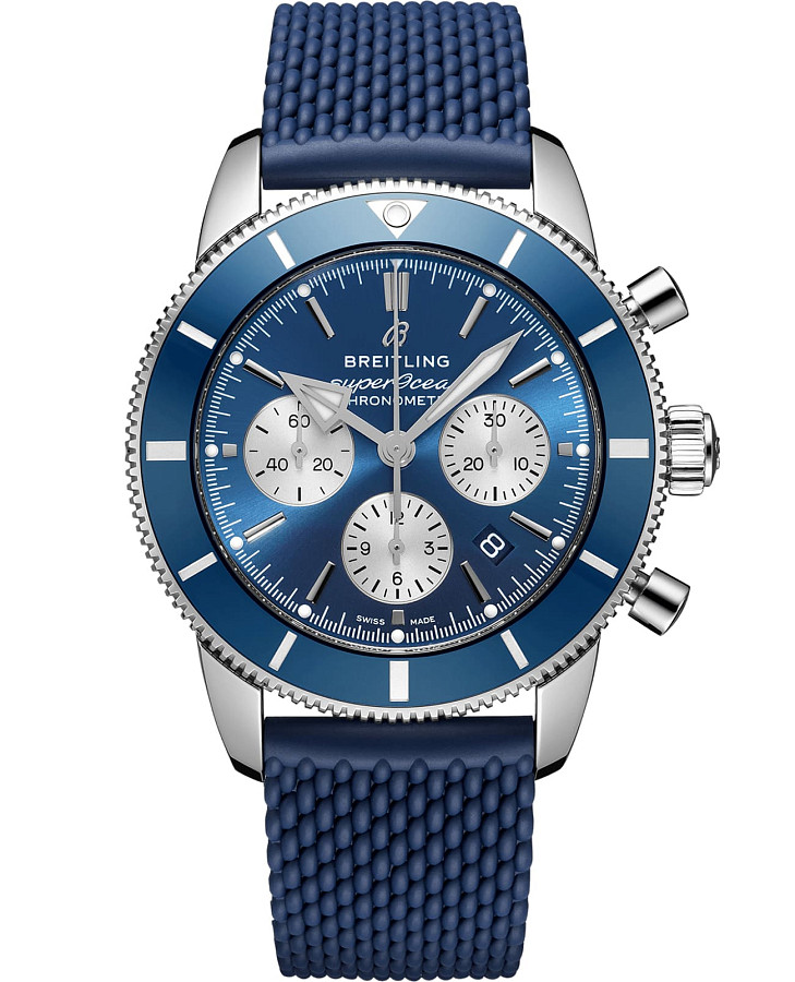 Часы Breitling Superocean Heritage B01 Chronograph 44 AB0162161C1S1 — мужские, синий