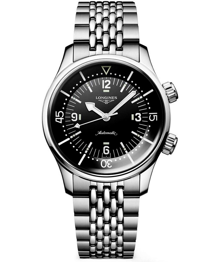 Часы Longines Legend Diver L3.764.4.50.6 — мужские, черный