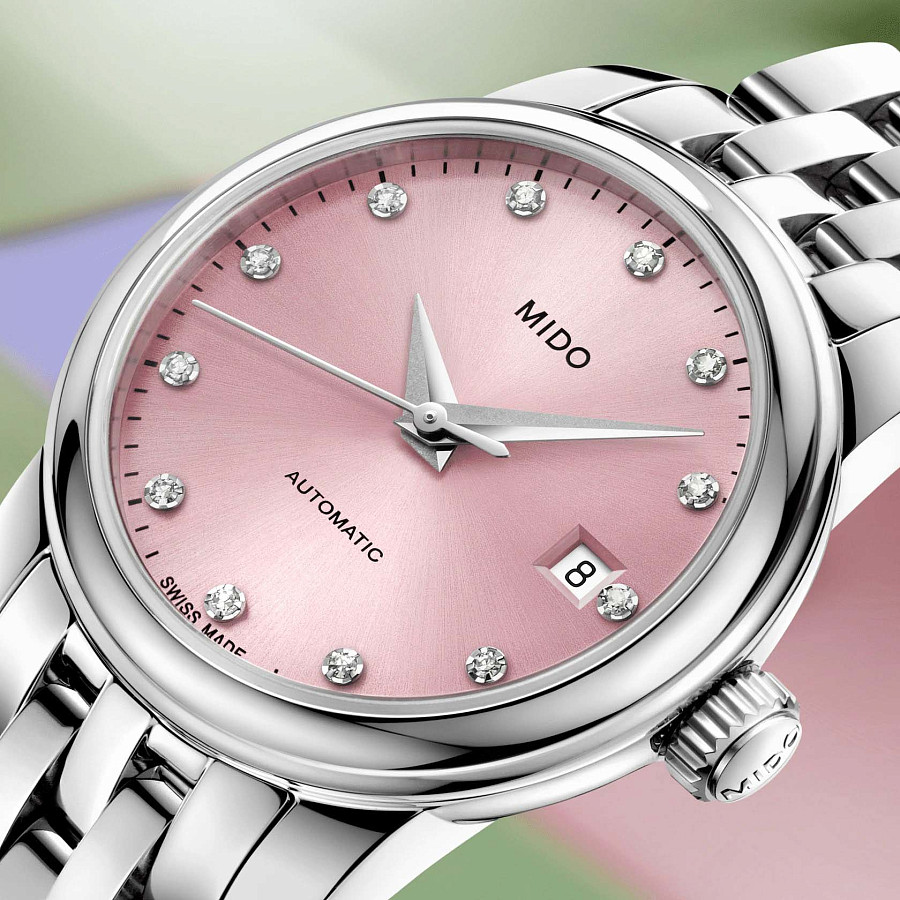Часы Mido Baroncelli Lady Twenty Five M039.007.11.336.00 — женские, серебристый