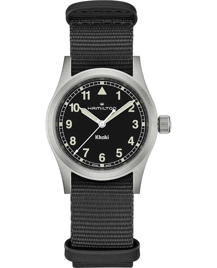 Часы Hamilton Khaki Field Quartz 33mm H69301430 — мужские, черный