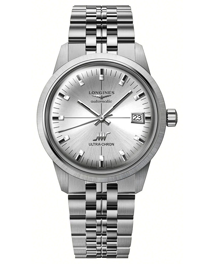 Часы Longines Heritage Ultra-Chron Classic 37 mm L2.537.4.72.6 — мужские, серебристый