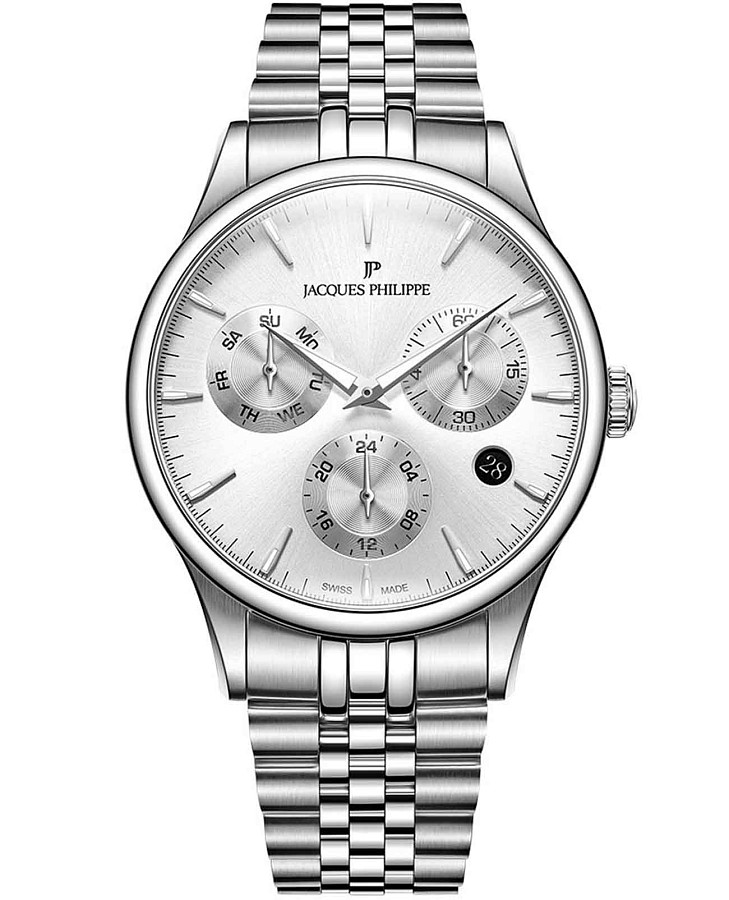 Часы Jacques Philippe Planum JPQGC671326 — мужские, серебристый