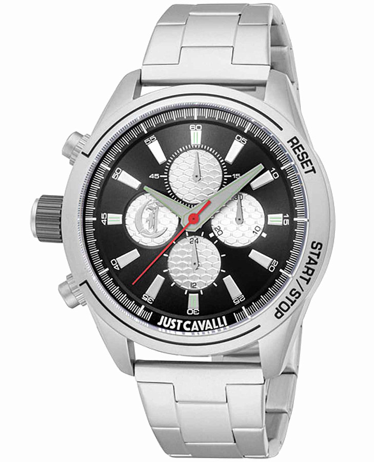 Часы Just Cavalli Cavaliere JC1G347M0065 — мужские, черный