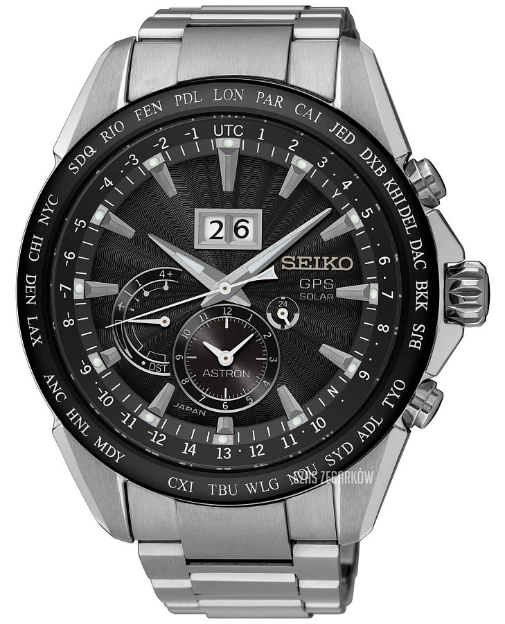 Часы Seiko Astron GPS Solar SSE149J1 — мужские, черный