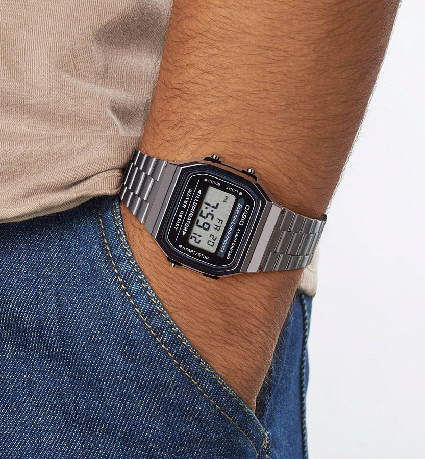 Часы Casio Vintage A-168WEGG-1A — кварцевые, пластик