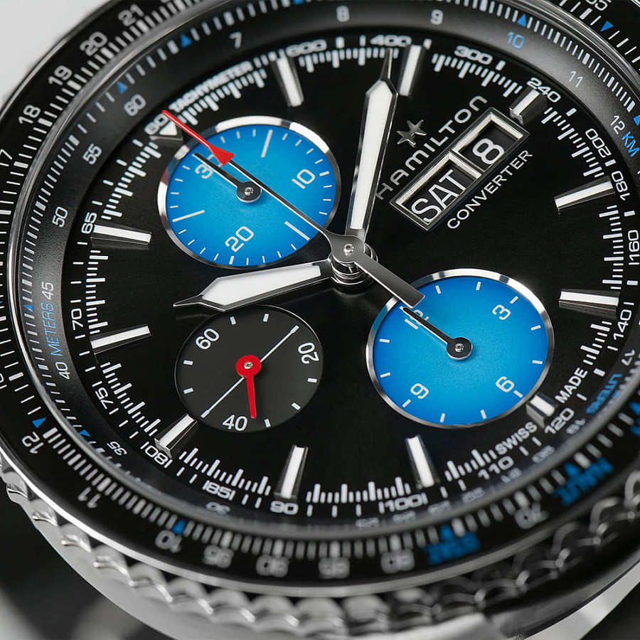 Часы Hamilton Khaki Aviation Converter Air Zermatt Limited Edition H76706730 — механические, сталь металл