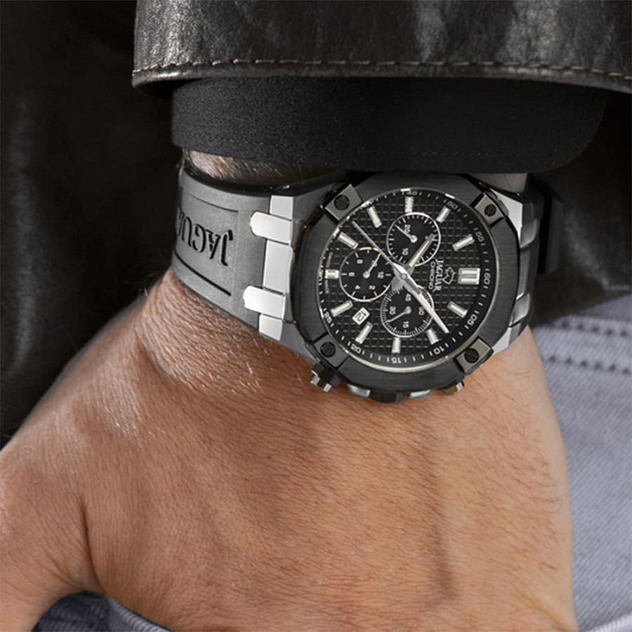 Часы Jaguar Diplomatic Quartz J1020/2 — кварцевые, металл сталь