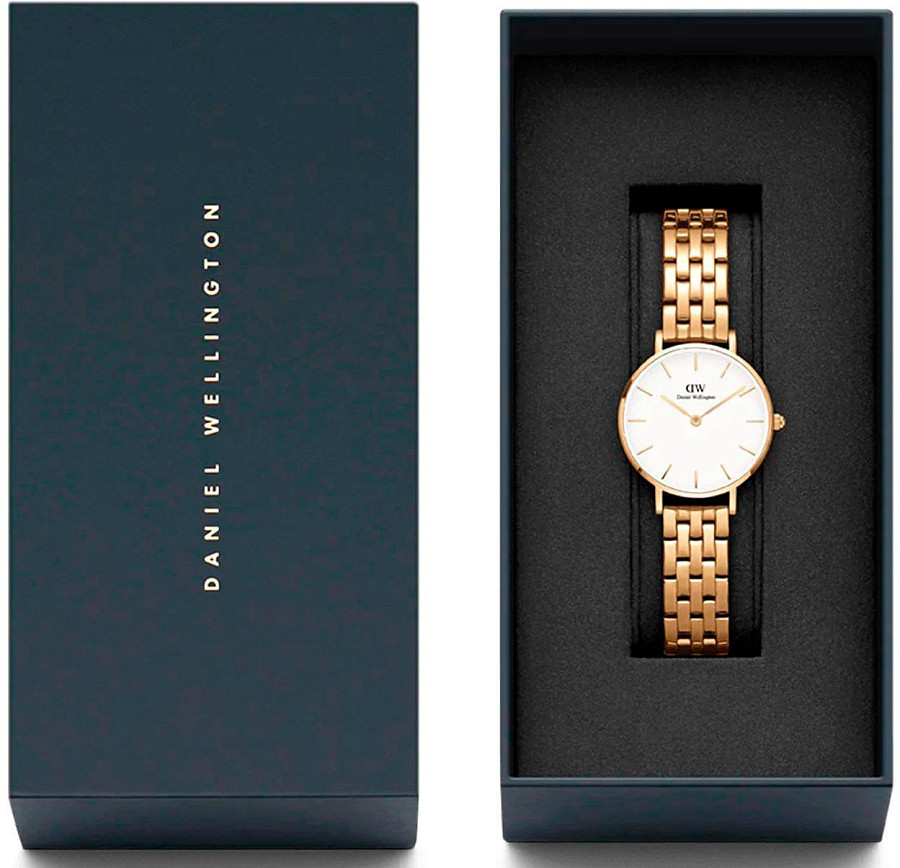 Часы Daniel Wellington Petite 5-Link Evergold DW00100614 — Швеция, кварцевые