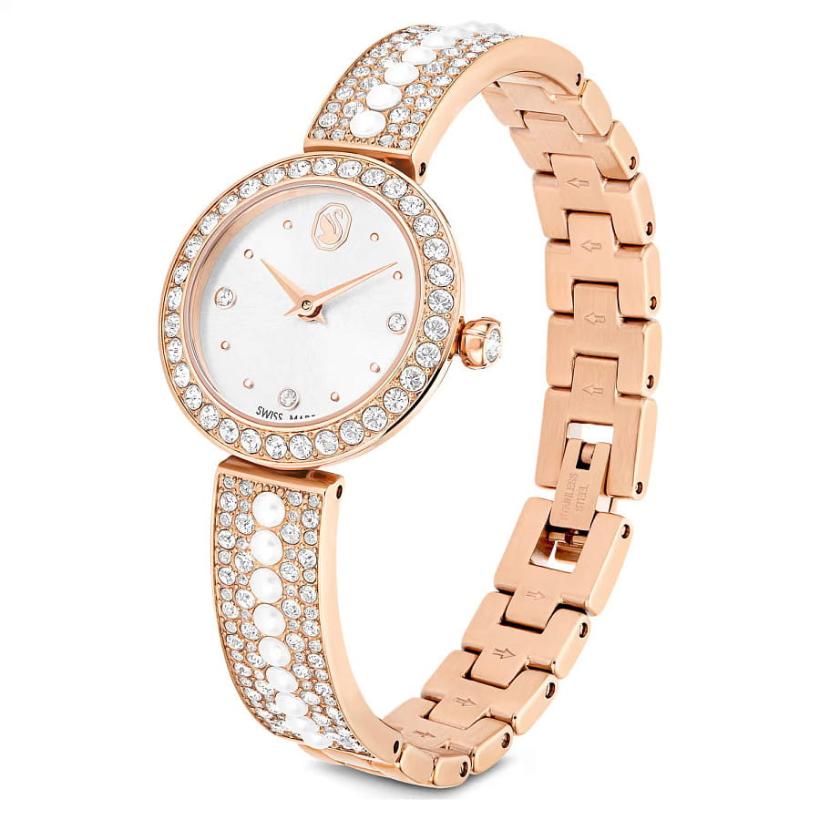 Часы Swarovski Matrix Pearl Bangle 5705406 — кварцевые, металл сталь