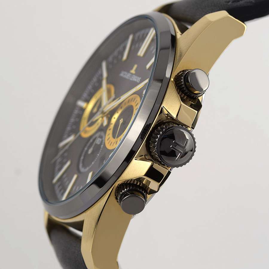 Часы Jacques Lemans Sport 1-2119D — кожа + силикон, мужские