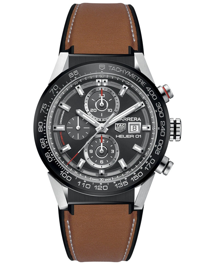 Часы TAG Heuer Carrera CAR201W.FT6122 — мужские, черный