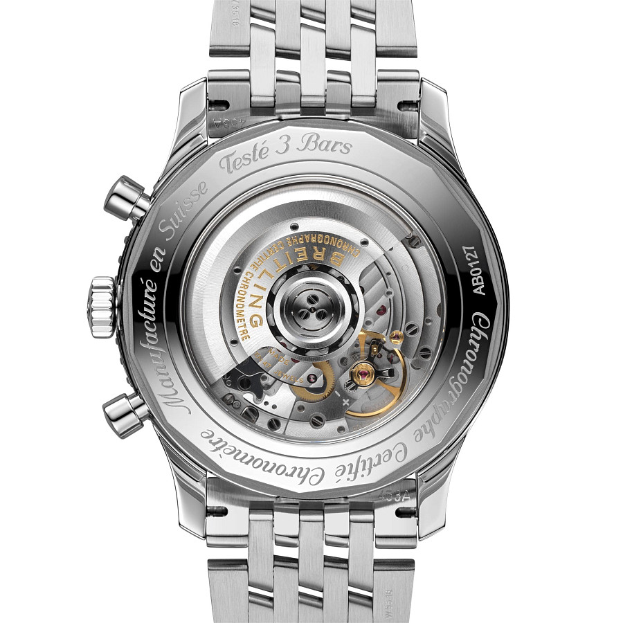 Часы Breitling Navitimer B01 Chronograph 46 AB0127211C1A1 — нержавеющая сталь, мужские