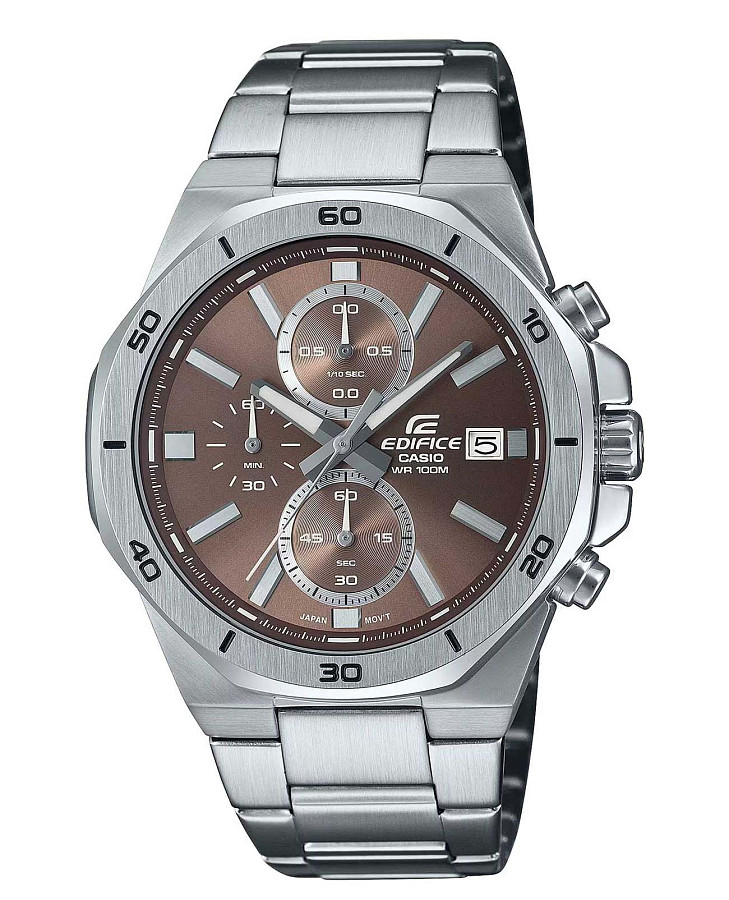 Часы Casio Edifice EFV-640D-5AVUDF (EFV-640D-5A) — мужские, коричневый