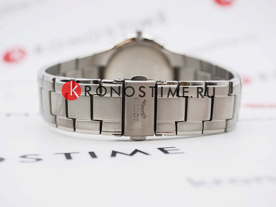Часы Boccia Titanium Circle-Oval 3512-08 — мужские, серебристый