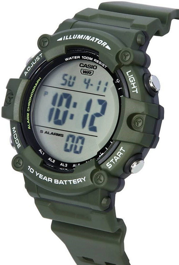 Часы Casio Collection AE-1500WHX-3AVDF (AE-1500WHX-3A) — пластик