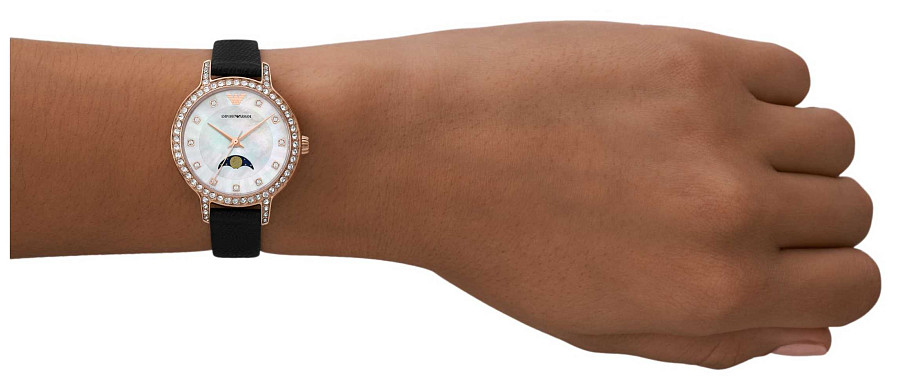 Часы Emporio Armani Cleo AR11514 — кварцевые, металл сталь