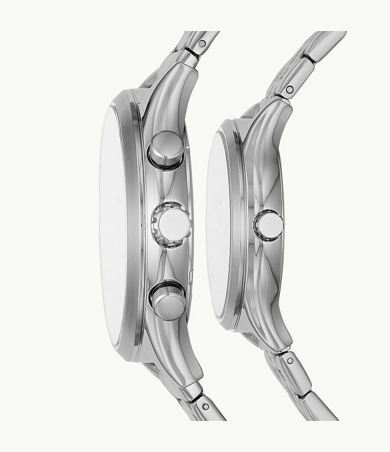 Часы Fossil Carlie BQ2468SET — металл сталь, США
