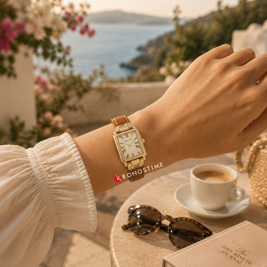 Часы Anne Klein Leather 3752CHHY — кожаный, женские