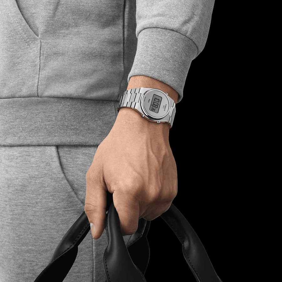 Часы Tissot PRX Digital T137.463.11.030.00 — антрацитовый, металл сталь