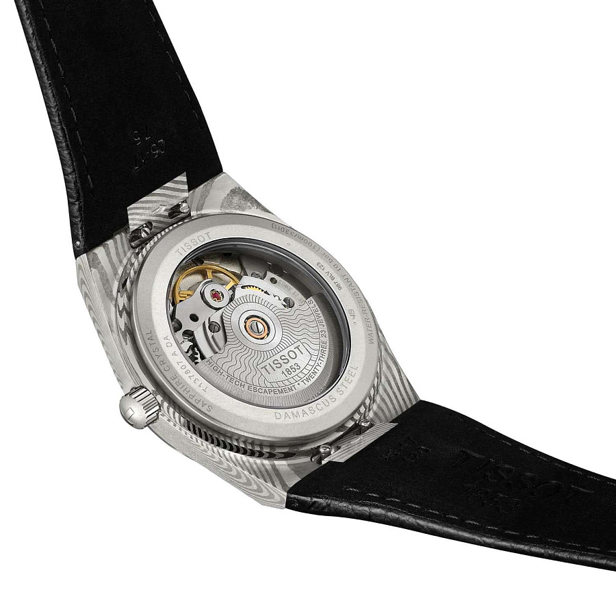Часы Tissot PRX Damascus Steel 38mm T137.807.96.081.00 — механические, Швейцария, мужские