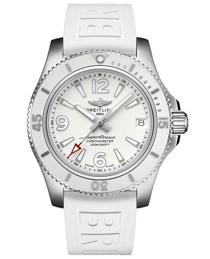 Часы Breitling Superocean Automatic 36 A17316D21A1S1 — женские, белый