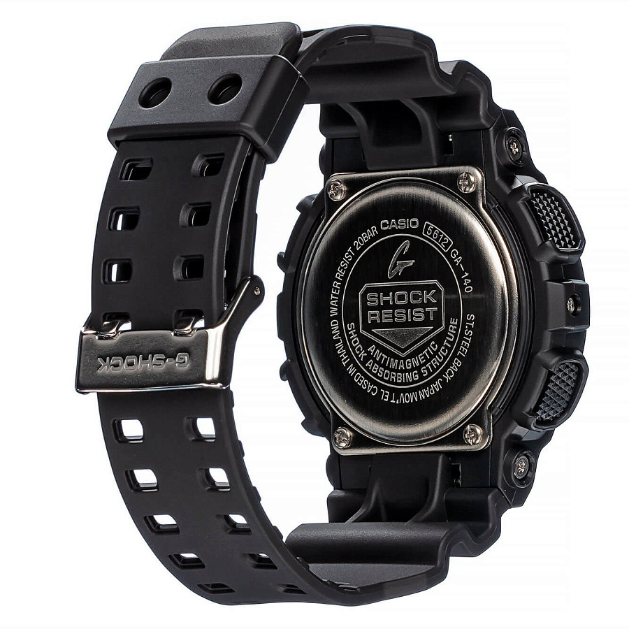 Часы Casio G-Shock GA-140-1A1DR (GA-140-1A1) — пластик, Япония