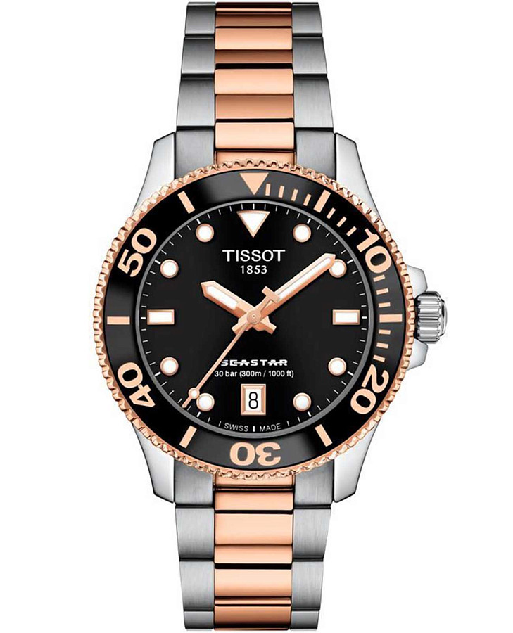 Часы Tissot Seastar 1000 36mm T120.210.22.051.01 — мужские, черный