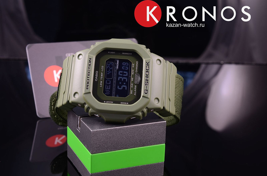 Часы Casio G-Shock GLS-5600CL-3E — электронные, пластик