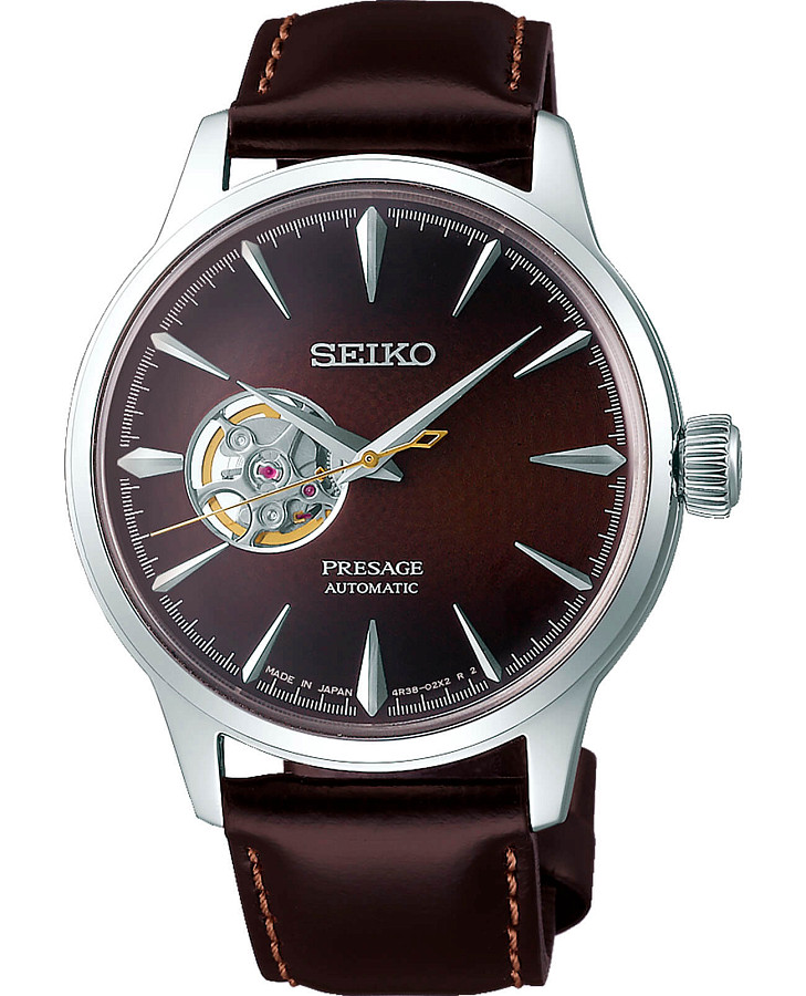 Часы Seiko Presage SSA407J1 — мужские, коричневый