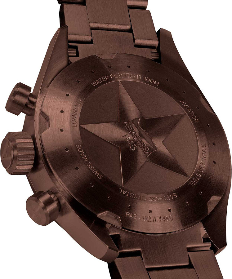 Часы Aviator Airacobra P45 Chrono V.2.25.8.172.5 — сталь металл, Швейцария
