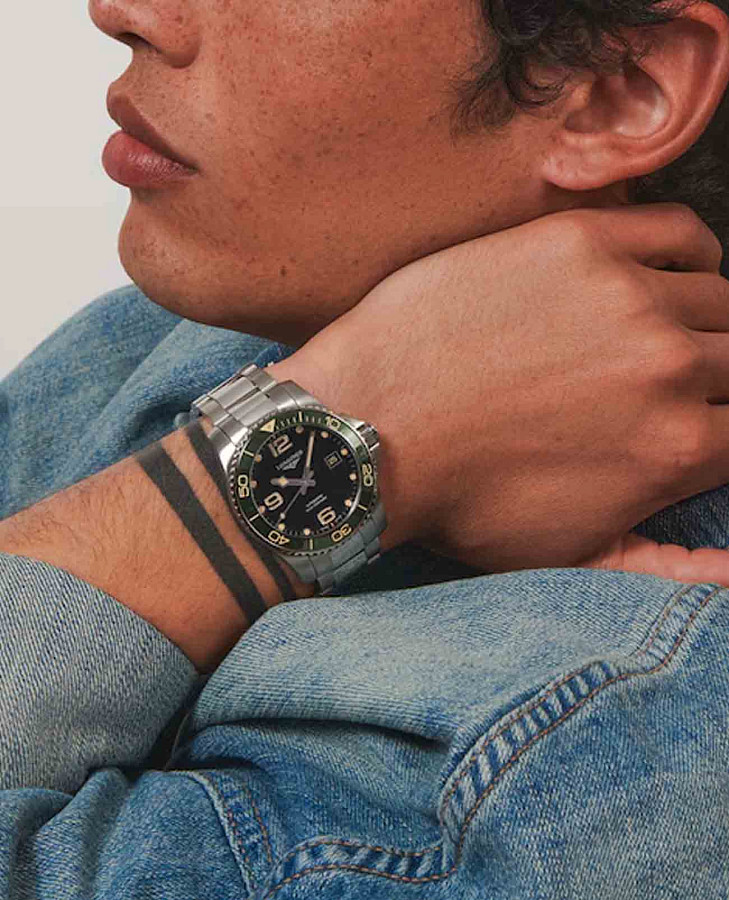 Часы Longines HydroConquest L3.781.4.05.6 — мужские, нержавеющая сталь