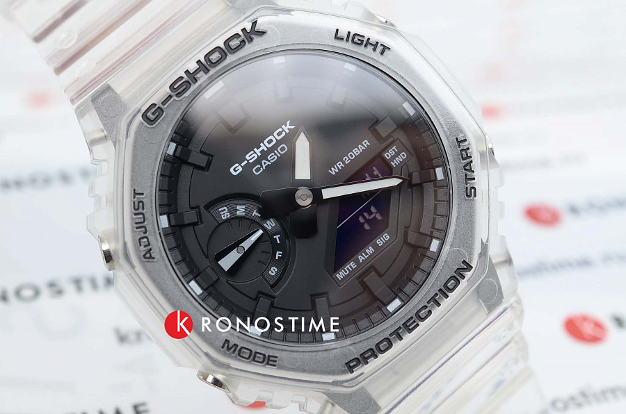 Часы Casio G-Shock GA-2100SKE-7ADR (GA-2100SKE-7A) — карбон пластик, пластик