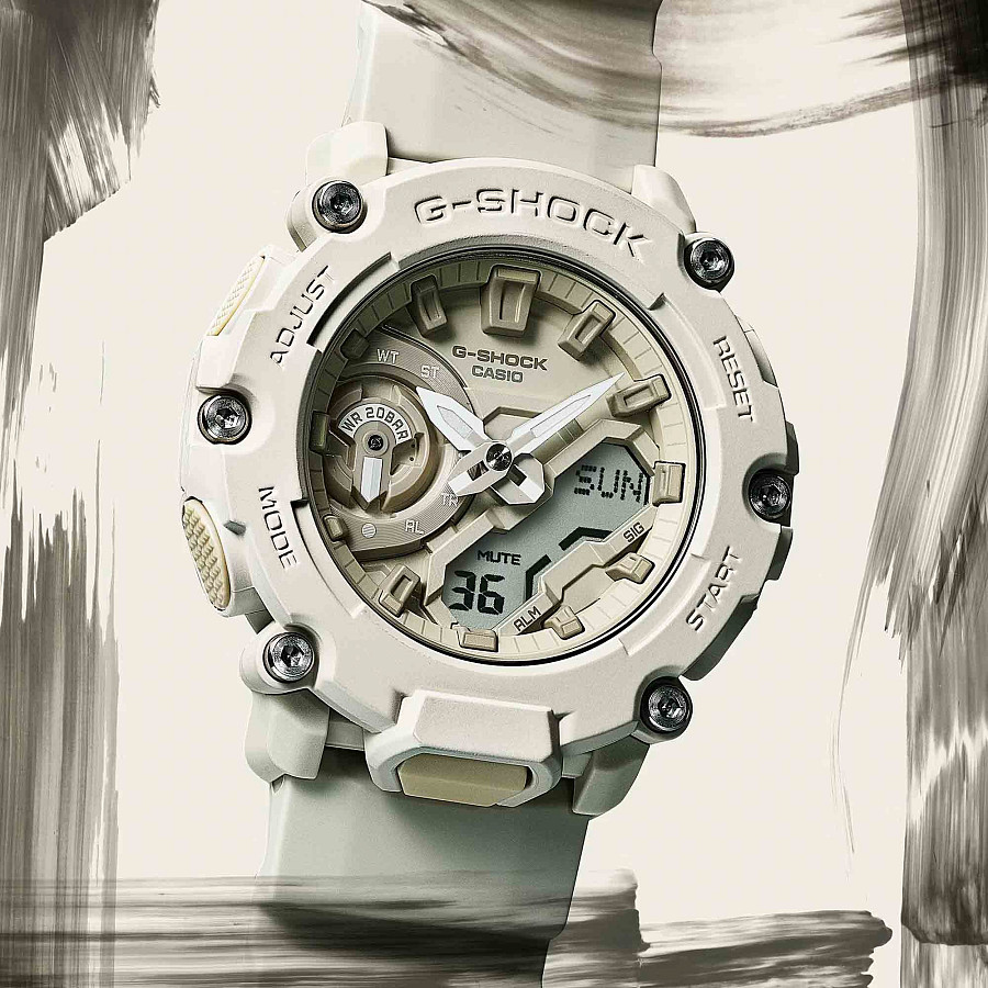 Часы Casio G-Shock GA-2200NC-7A — пластик карбон, Япония