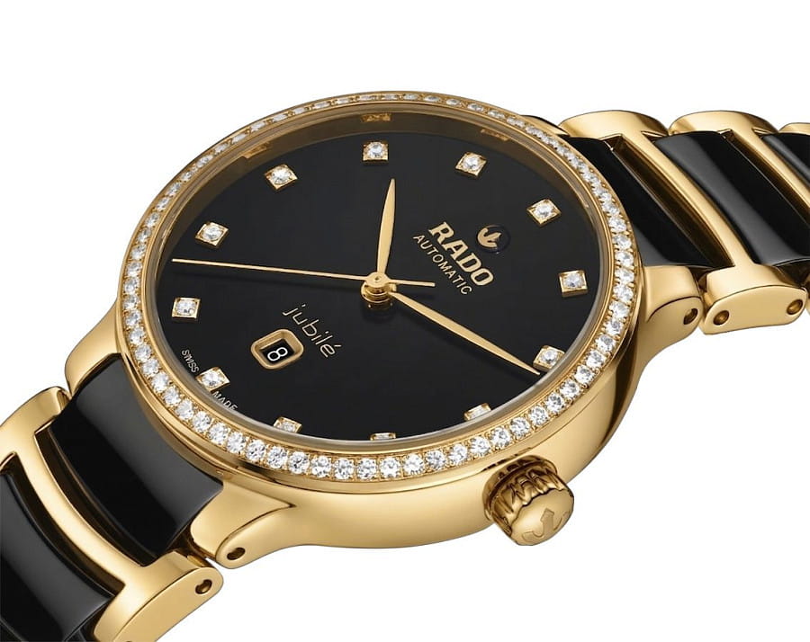 Часы Rado Centrix Automatic Diamonds R30227702 — механические, металл сталь