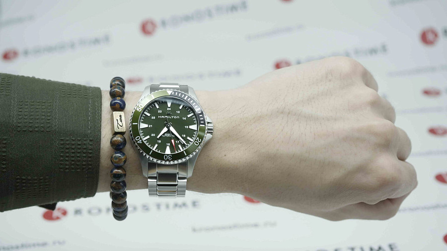 Часы Hamilton Khaki Navy Scuba Auto H82375161 — мужские, серебристый