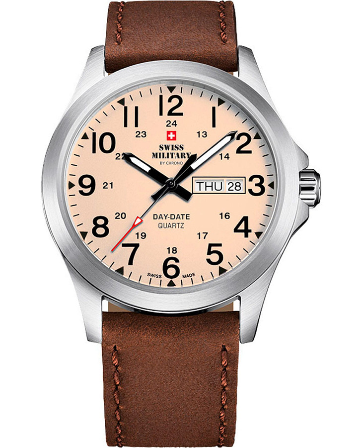 Часы Swiss Military by Chrono Classic SMP36040.29 — мужские, бежевый
