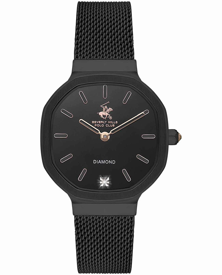 Часы Beverly Hills Polo Club Quartz BP3621X.650 — женские, черный